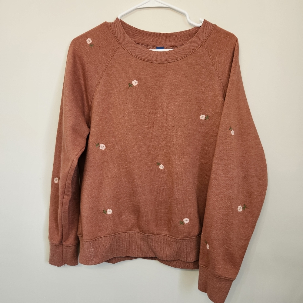 Floral Embroidered Sweater (Old Navy)
